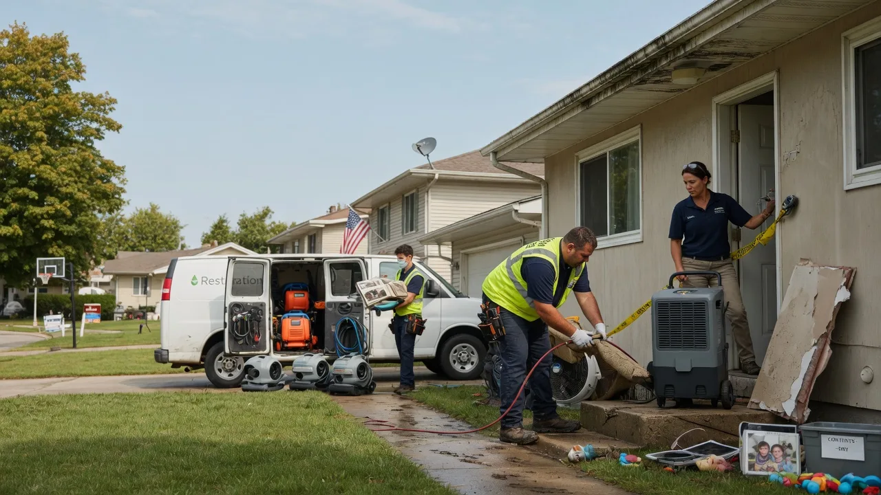Water Damage Restoration in Mineral, IL near me